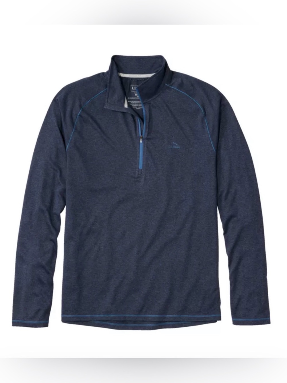 Men's Bean's Access Trail Tee, Quarter-Zip in Navy